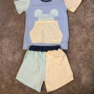Boys Mickey Mouse Short Set size 7
